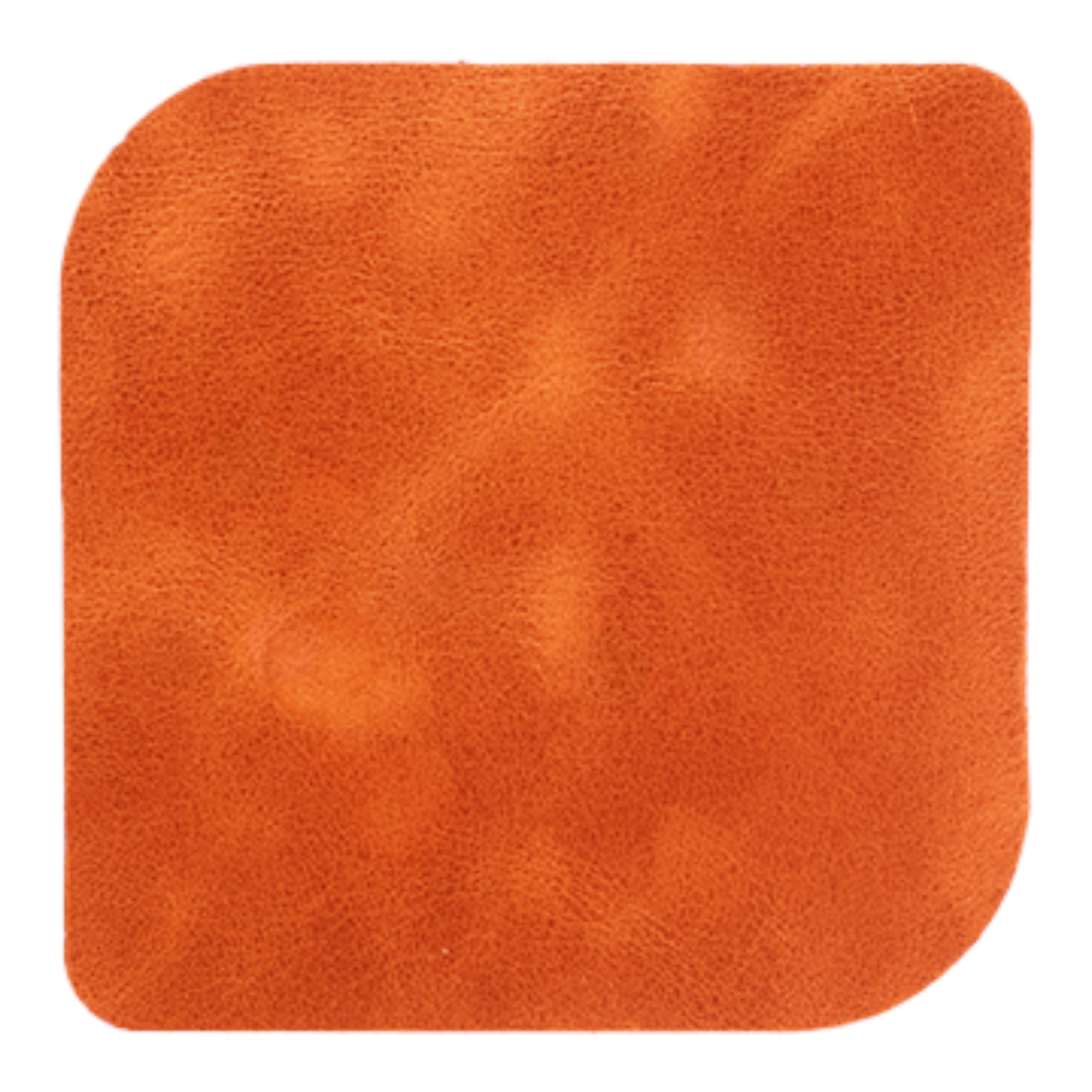 Açık Kahverengi Hakiki Deri Bardak Altlığı – 4’lü set